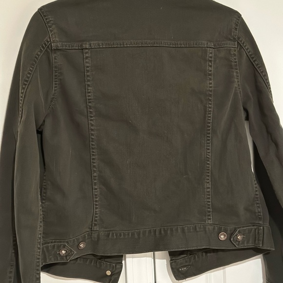 Dark Green Denim Jacket - Picture 7 of 7